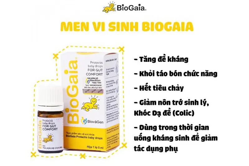 Men vi sinh BioGaia Nga - lọ 5ml