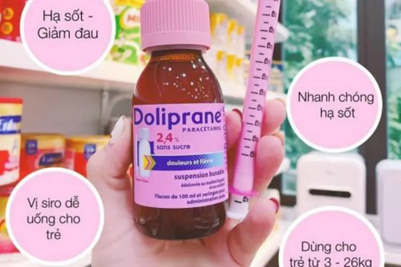 Hạ sốt Doliprane Pháp - lọ 100ml