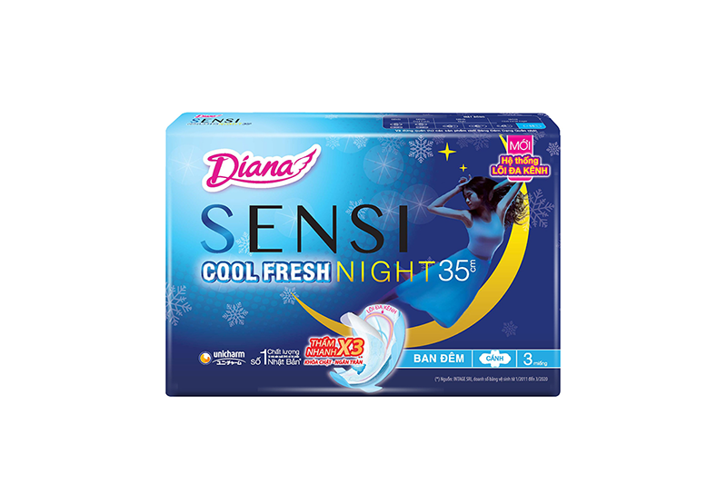 BVS Diana Sensi night cool đêm 35cm - gói 3 chiếc