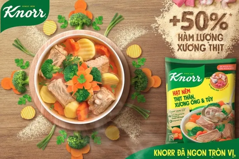 Hạt nêm Knorr nấm hương - gói 170g