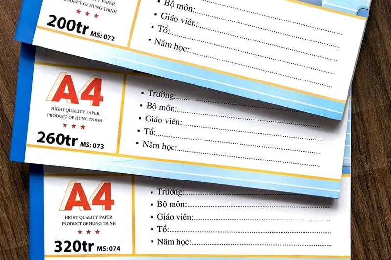 Giáo án kẻ ngang A4 ms072 Hưng Thịnh - quyển 200 trang