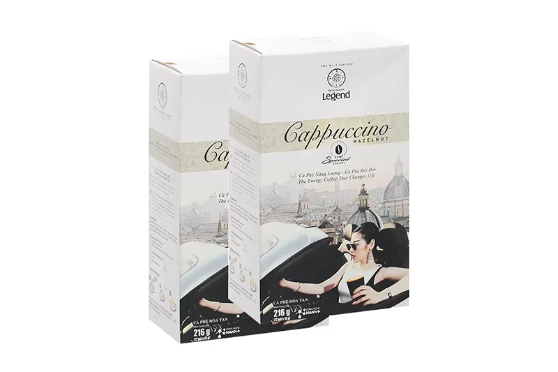 Cà phê Cappuccino Hazelnut – hộp 216g