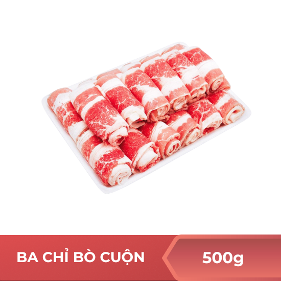 Ba chỉ bò cuộn - 500g
