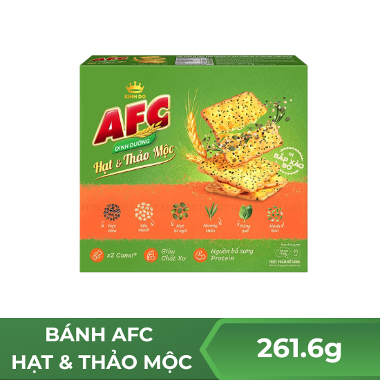 Bánh AFC hạt và thảo mộc - hộp 261.6g