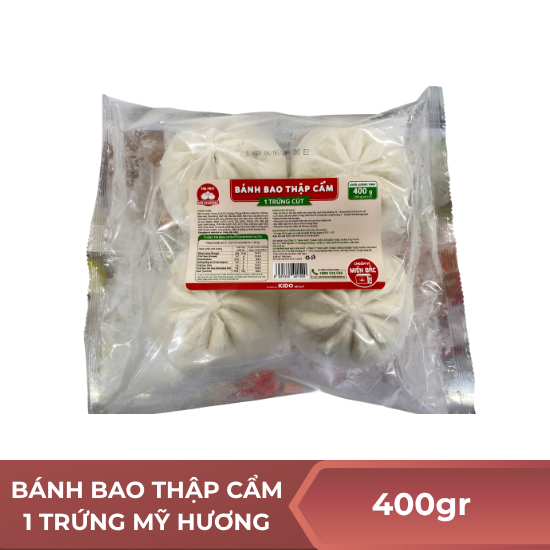 Bánh bao thập cẩm 1 trứng Mỹ Hương - 400g