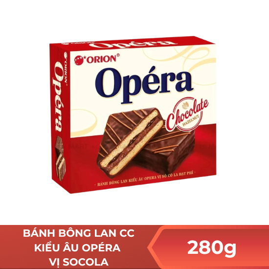 Bánh bông lan cao cấp kiểu Âu Opéra vị Socola - 280g