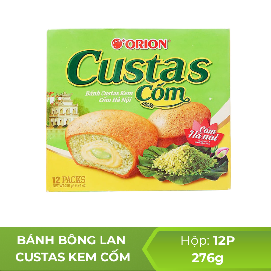 Bánh Bông Lan Custas kem cốm hà nội  - 276g