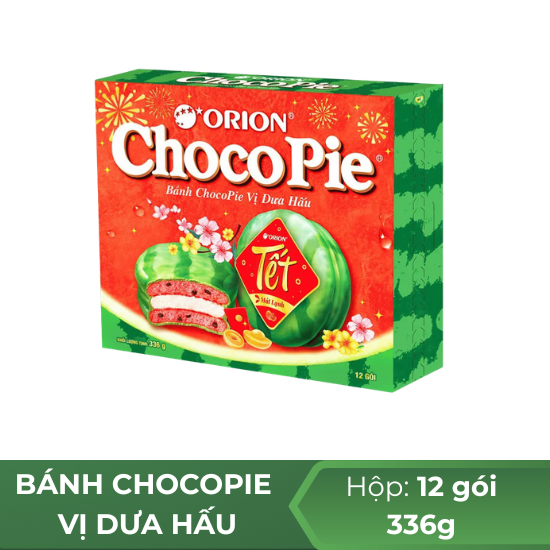 Bánh chocopie vị dưa hấu - 336g