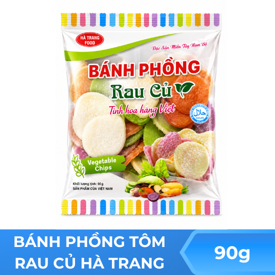 Bánh phồng tôm rau củ Hà Trang - 90g