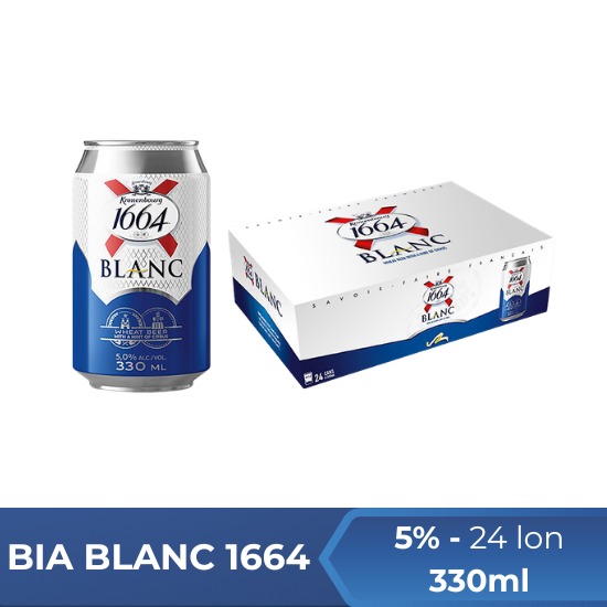 Bia Blanc 1664 330ml- thùng 24 lon