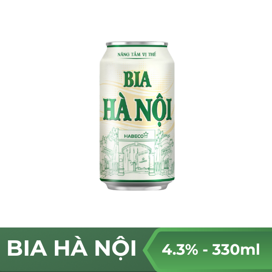 Bia Hà Nội xanh - lon 330ml