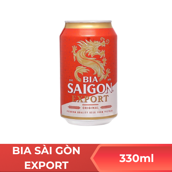 Bia Sài Gòn Export - Lon 330ml