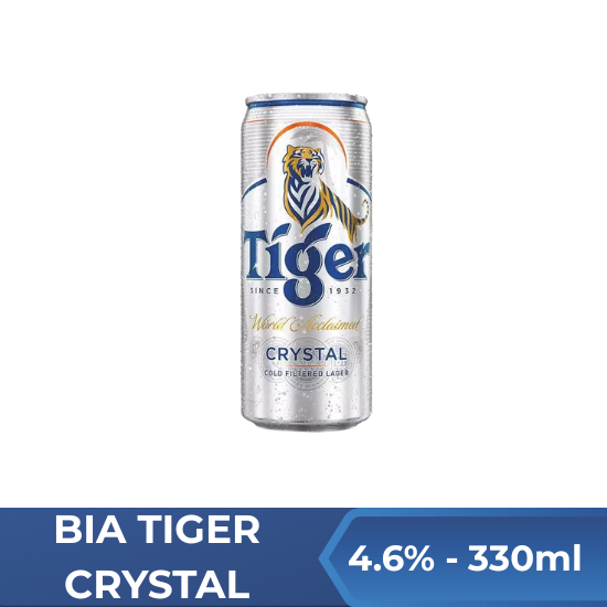 Bia tiger crystal - lon 330ml