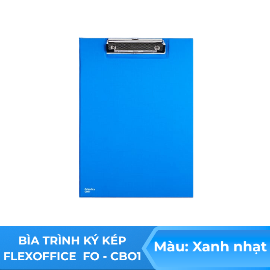 Bìa trình ký kép Flexoffice FO - CB01 xanh nhạt 