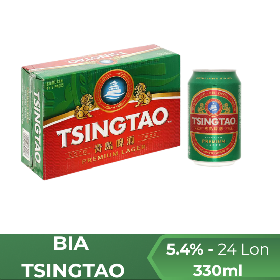 Bia Tsingtao 330ml - thùng 24 lon