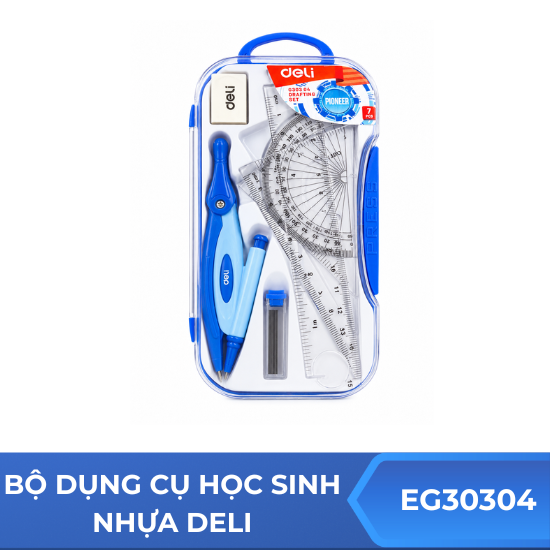 Bộ dụng cụ học sinh nhựa Deli EG30304