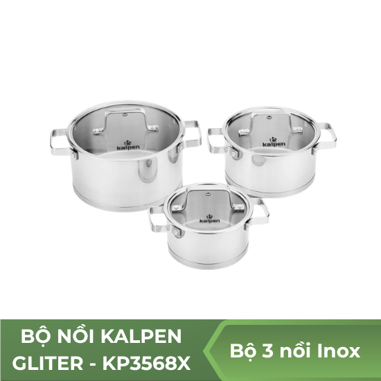 Bộ nồi Inox 304 Kalpen Gliter - KP3568X