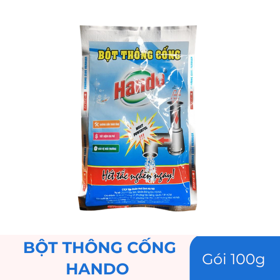 Bột thông cống Hando - gói 100g