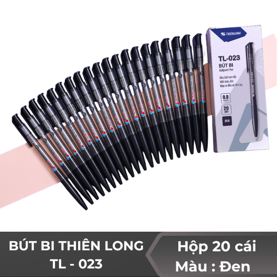 Bút Thiên Long TL023 màu đen  - Hộp