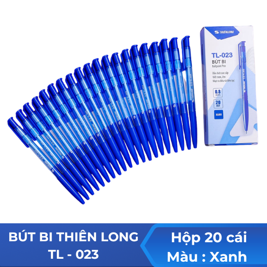 Bút Thiên Long TL023 màu xanh - Hộp