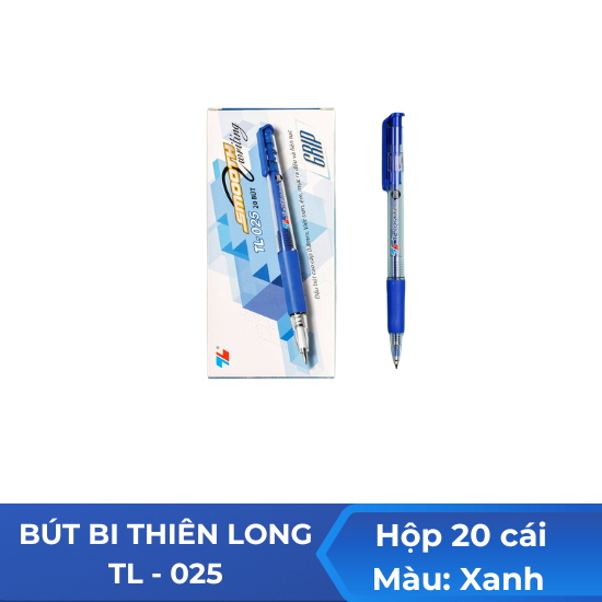 Bút bi Thiên Long TL025 xanh - hộp