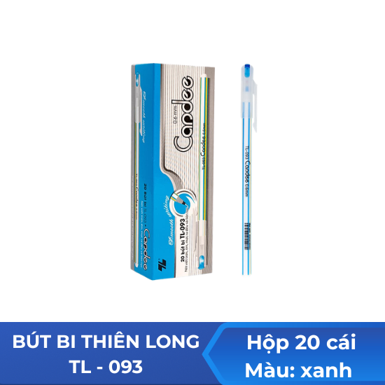 Bút bi Thiên Long TL093 xanh - Hộp 