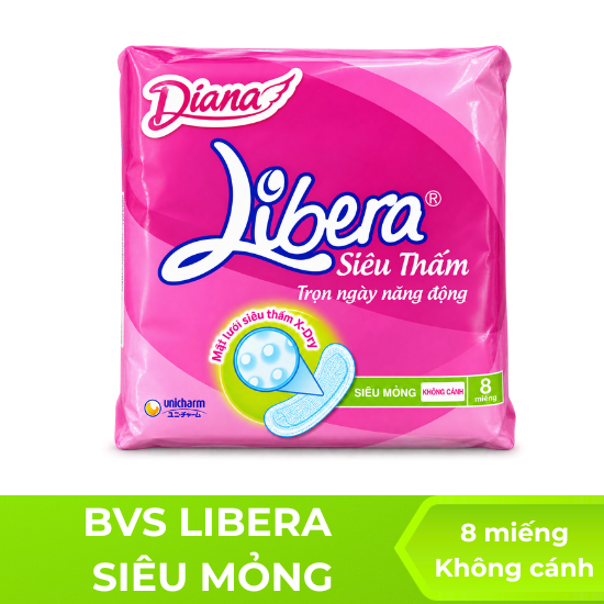 BVS Libera siêu mỏng không cánh - 8 miếng