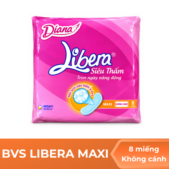 BVS Libera maxi siêu thấm không cánh - 8 miếng
