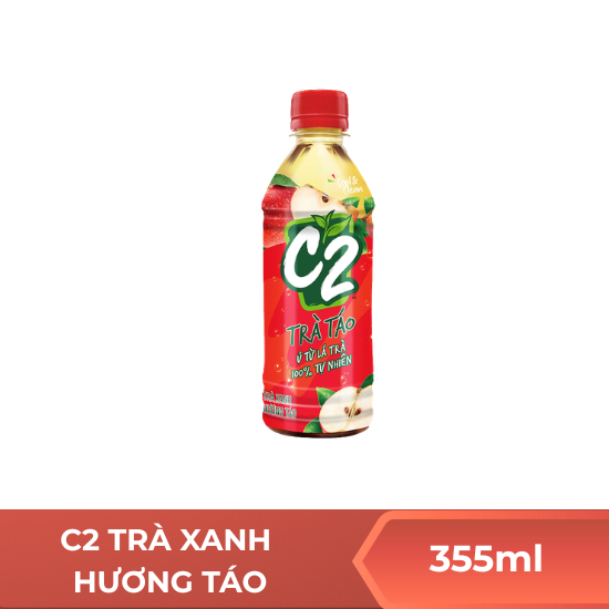 C2 trà xanh chanh hương táo - 355ml