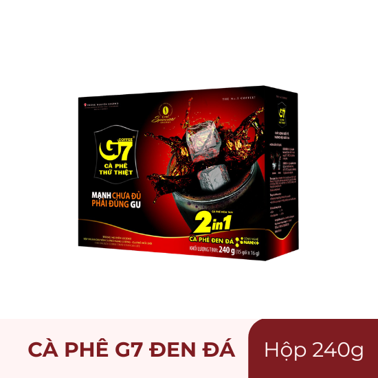 Cà phê G7 đen đá - hộp 240g