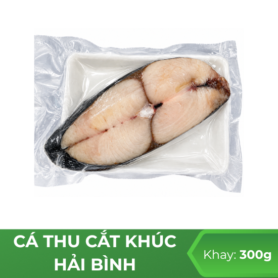 Cá thu cắt khúc Hải Bình  - Khay 300g