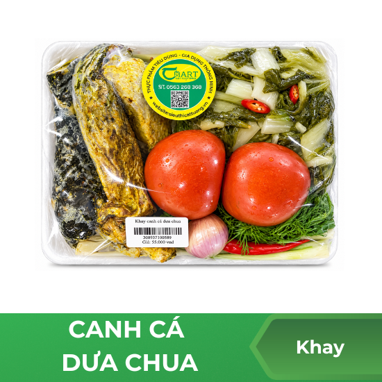 Set Canh cá dưa chua - Khay