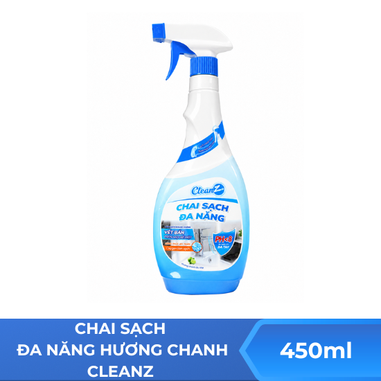 Chai sạch đa năng hương chanh CleanZ - 450ml