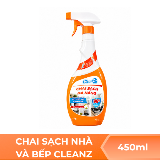 Chai sạch nhà và bếp CleanZ - 450ml