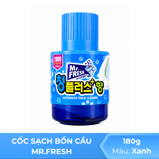 Cốc sạch bồn cầu Mr. Fresh  Xanh  - 180g