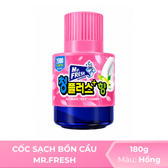 Cốc sạch bồn cầu Mr. Fresh Hồng  - 180g