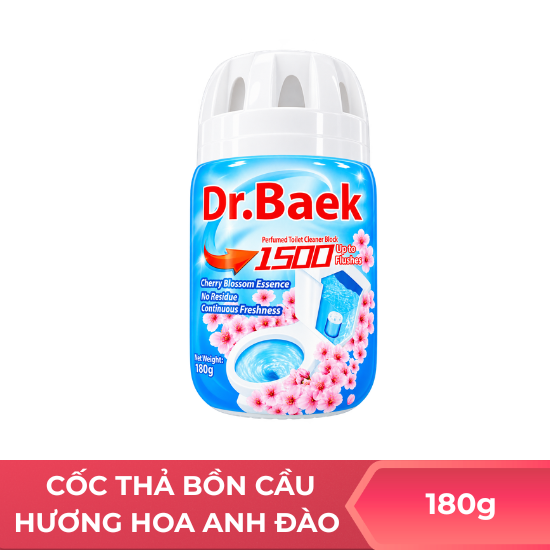 Cốc thả bồn cầu Dr. Baek hương hoa anh đào - 180g