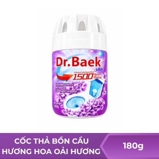 Cốc thả bồn cầu Dr. Baek hương hoa oải hương - 180g