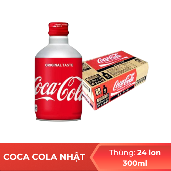 Coca Cola Nhật Bản 300ml - thùng 24 lon 