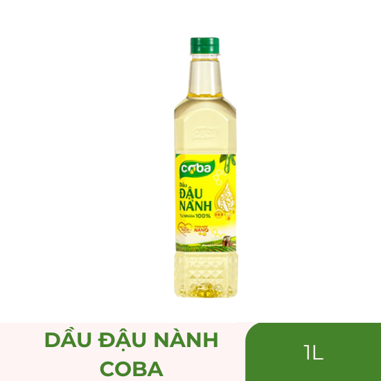 Dầu đậu nành CoBa - chai 1 lít