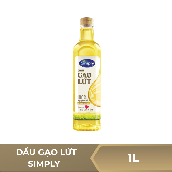 Dầu gạo lứt Simply - chai 1 lít