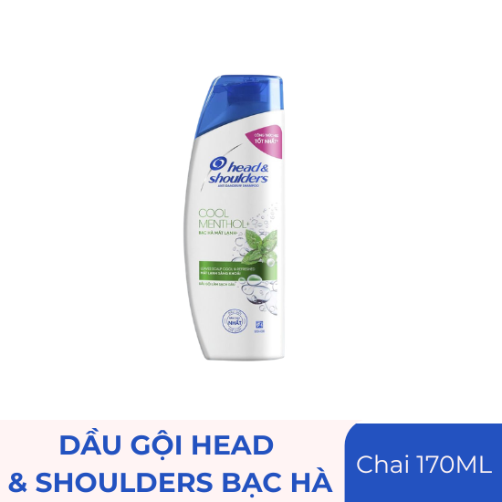Dầu gội Head & Shoulders bạc hà - chai 170ml