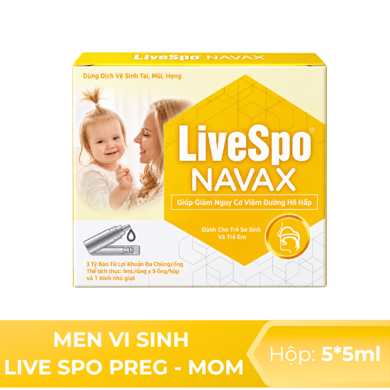 DDVS tai mũi họng LiveSpo Navax - Hộp 5*5ml
