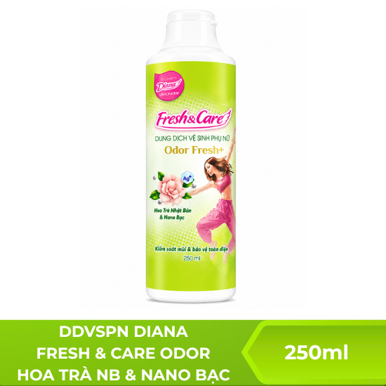 DDVSPN Diana Fresh & Care Odor hoa trà nhật bản & nano bạc - 250ml
