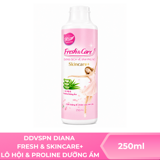 DDVSPN Diana Fresh & Skincare+ lô hội & Proline dưỡng ẩm - 250ml 
