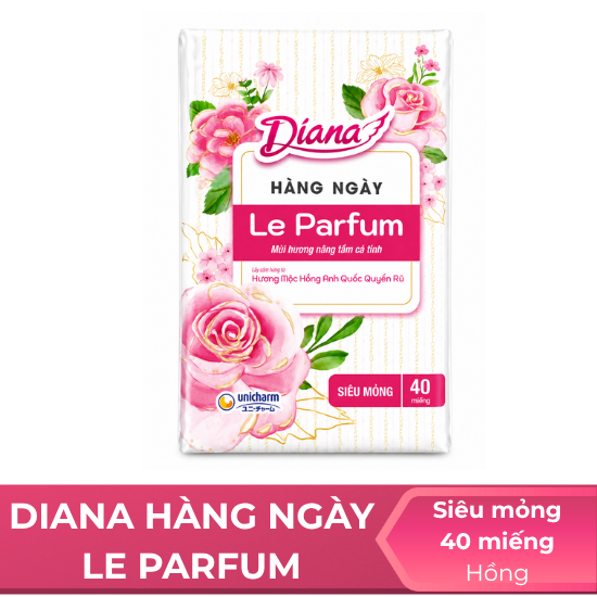 BVS Diana hàng ngày Le Parfum hoa hồng - 40 miếng
