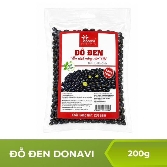 Đỗ đen xanh lòng Donavi - 200g