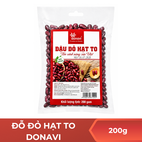 Đỗ đỏ hạt to Donavi - 200g