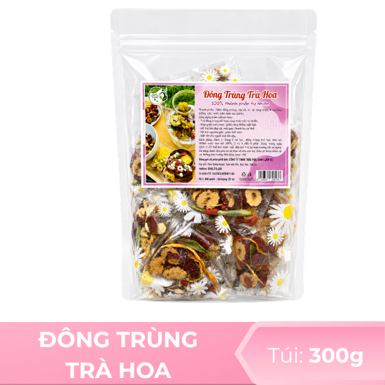 Đông trùng trà hoa - túi 300g