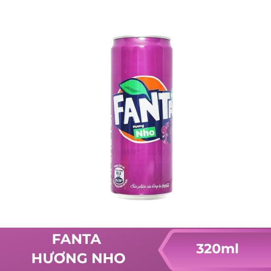 Fanta hương nho - 320ml
